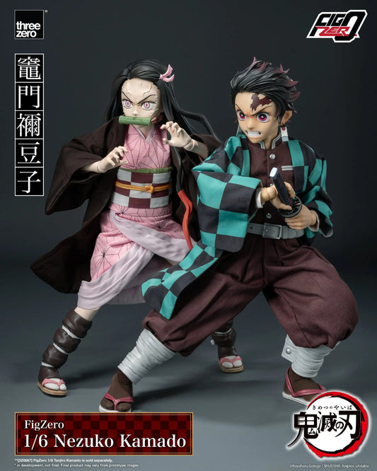 Demon Slayer Threezero Nezuko & Tanjiro Kamado 3Z06680W0 3Z06670W0 FigZero 1/6 Licensed Action Figure