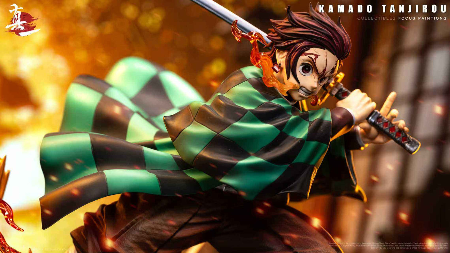 Demon Slayer: Kimetsu no Yaiba Zhen Yi Studio Kamado Tanjiro Resin Statue