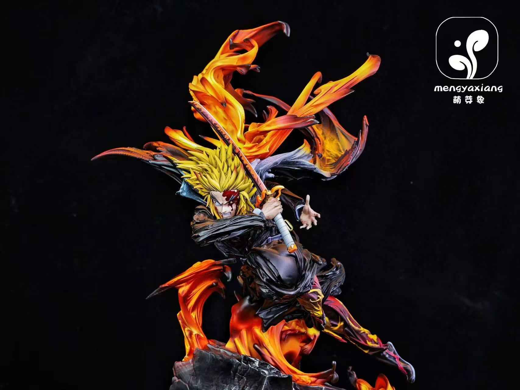 Demon Slayer Meng Ya Xiang Studio Kyojuro Rengoku Resin Statue