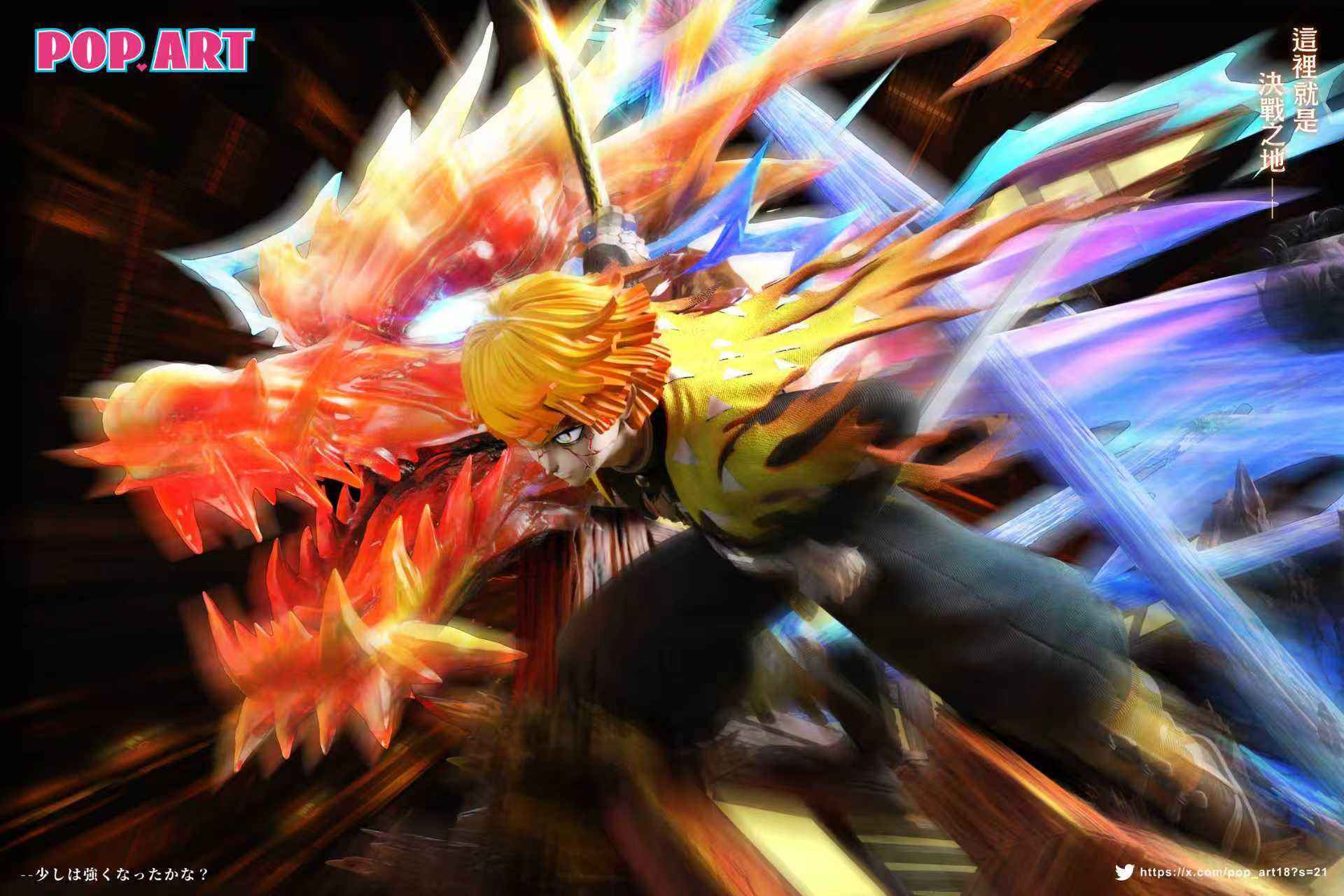 Demon Slayer Pop Art Studio Zenitsu Agatsuma Resin Statue