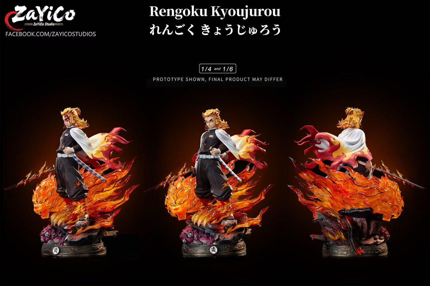 Demon Slayer: Kimetsu No Yaiba Zayico Studio Kyojuro Rengoku Resin Statue
