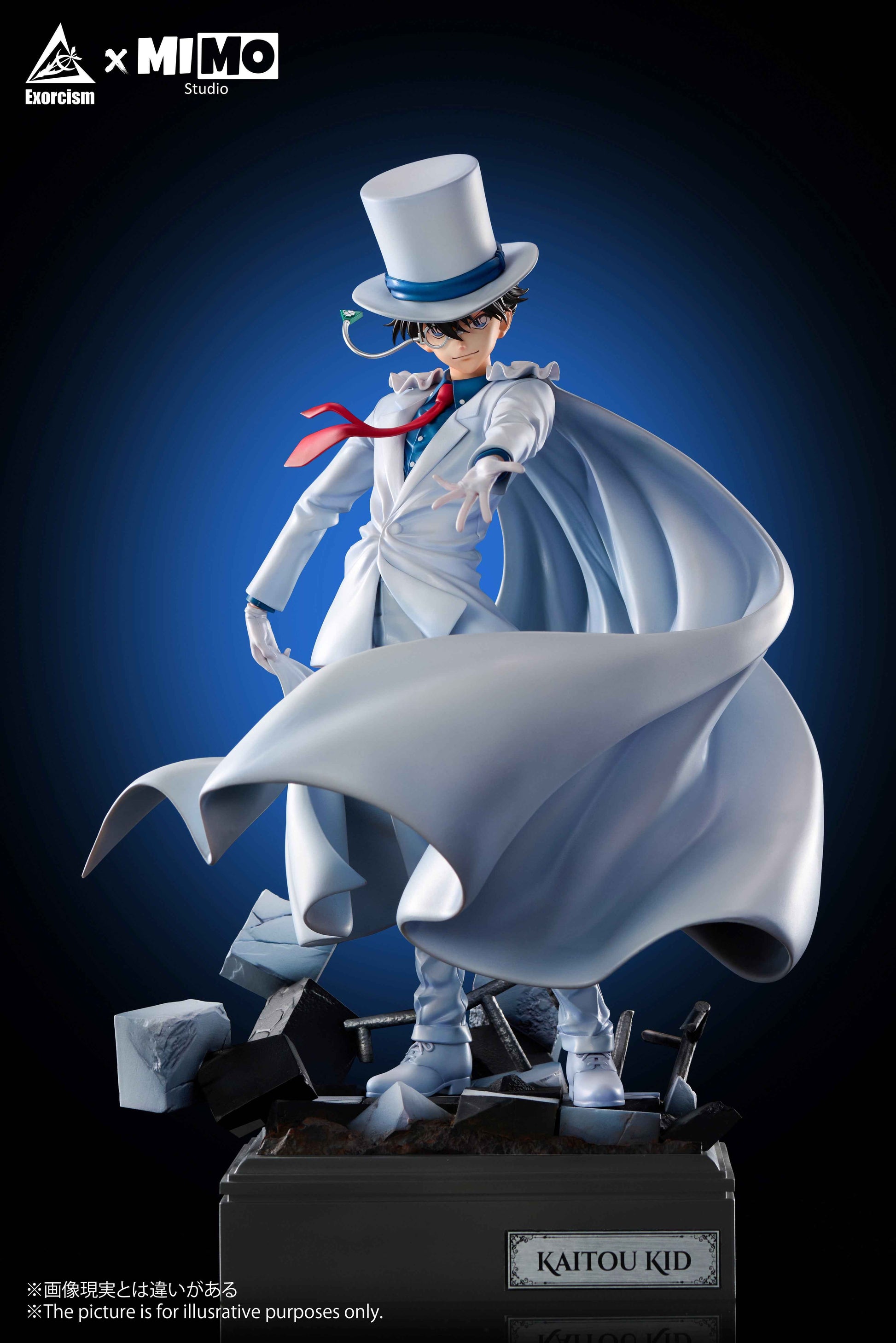 Detective Conan Exorcism & MIMO Studio Kaito Kuroba Kid Resin Statue