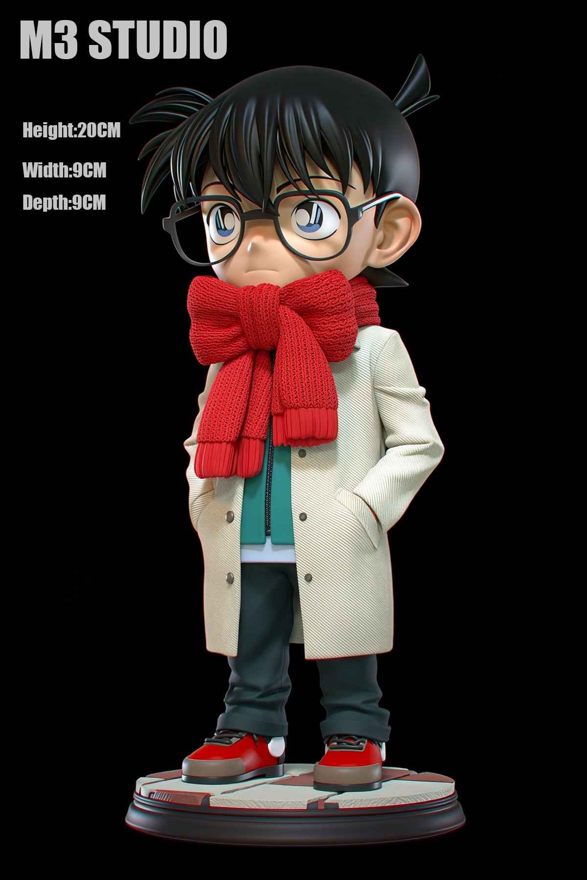 Detective Conan M3 Studio Conan Edogawa Q-Version Resin Statue