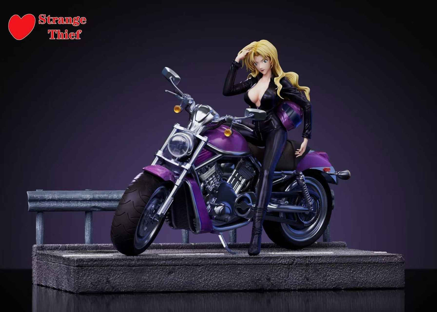 Detective Conan Strange Thief Studio Motorcycle Vermouth 1/6 Resin Statue