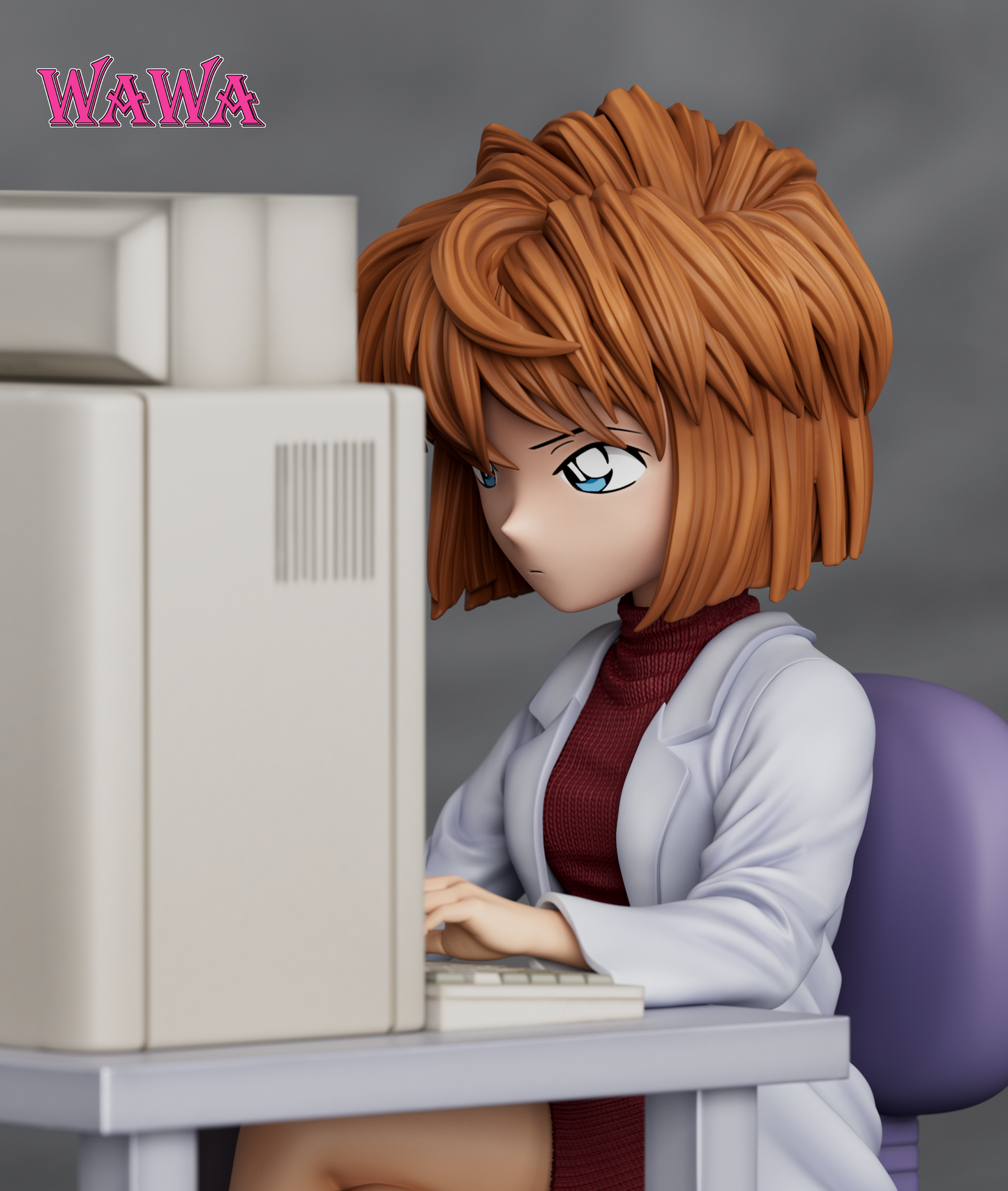 Detective Conan Wawa Studio Haibara Ai Shiho Miyano 1/6 Resin Statue