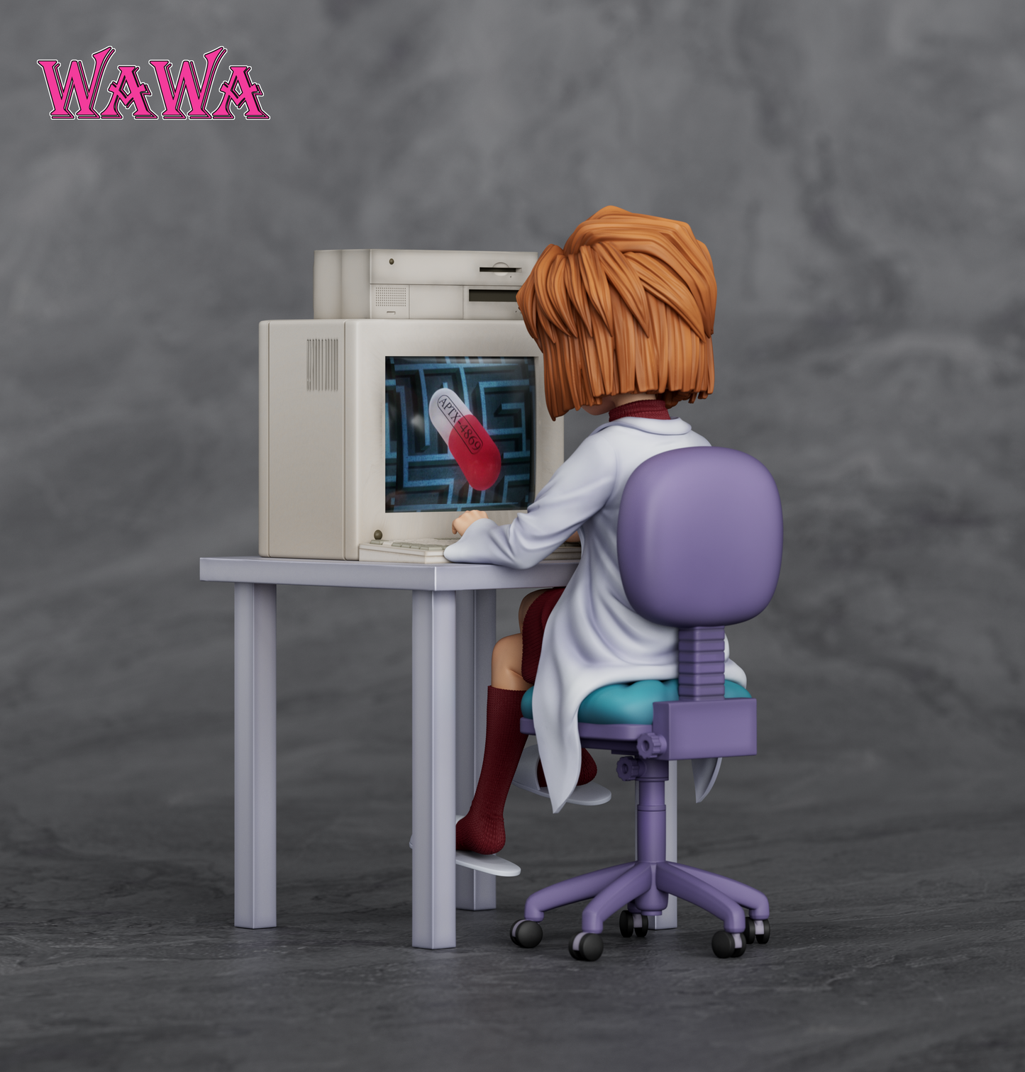 Detective Conan Wawa Studio Haibara Ai Shiho Miyano 1/6 Resin Statue
