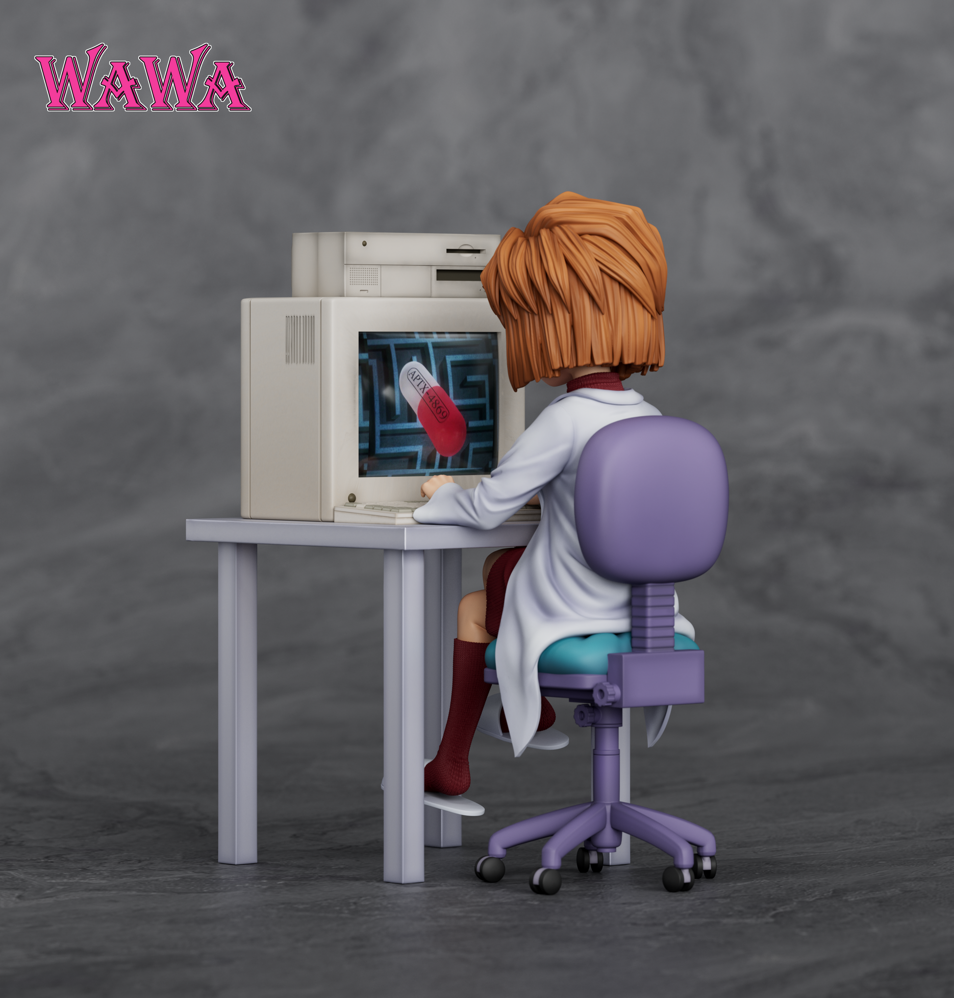 Detective Conan Wawa Studio Haibara Ai Shiho Miyano 1/6 Resin Statue