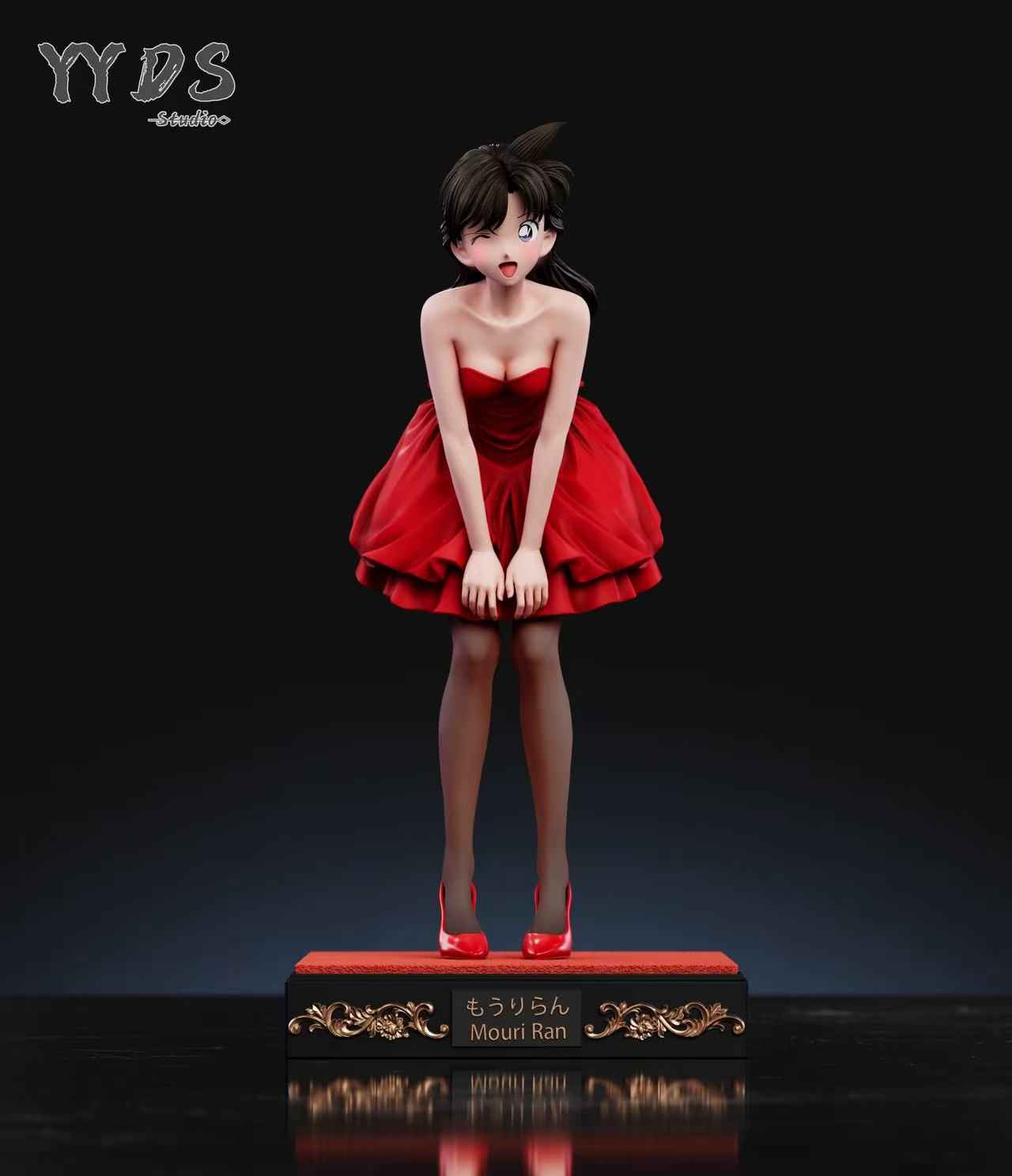 Detective Conan YYDS Studio Ran Mouri Red Dress 1/6 Resin Statue