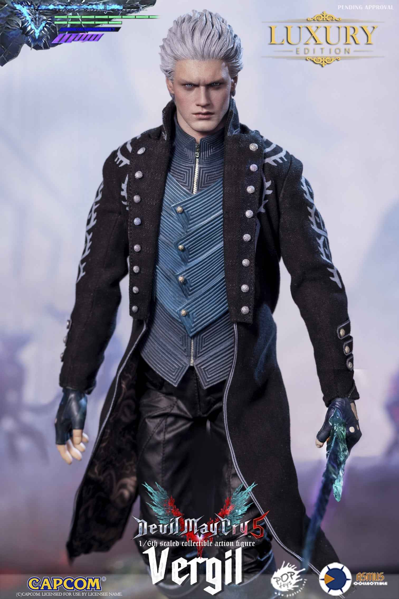 Devil May Cry Asmus Toys Vergil Deluxe Version DMC500LUX Action Figure (3rd party)