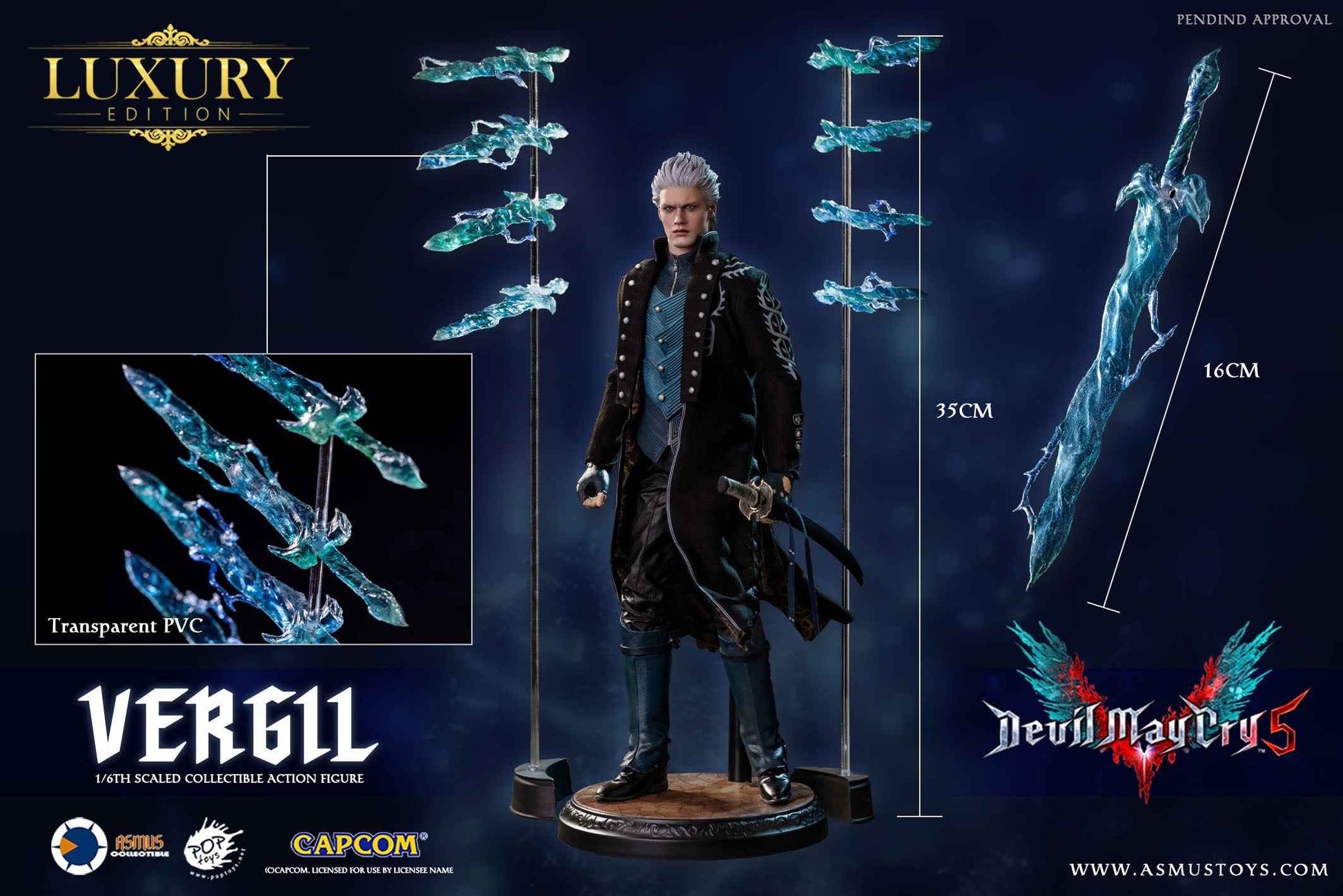 Devil May Cry Asmus Toys Vergil Deluxe Version DMC500LUX Action Figure (3rd party)