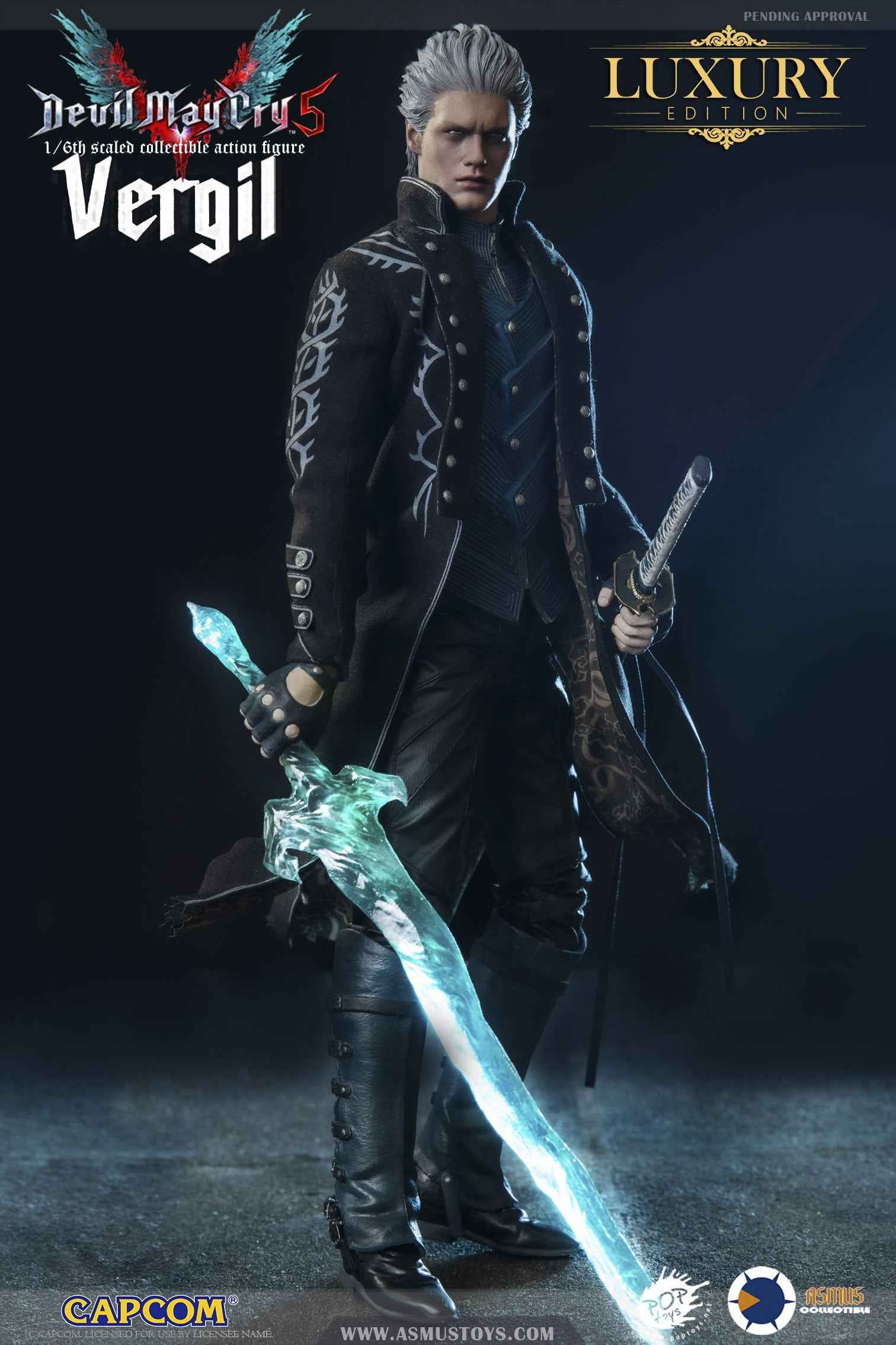 Devil May Cry Asmus Toys Vergil Deluxe Version DMC500LUX Action Figure (3rd party)