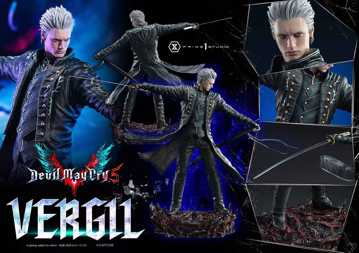 Devil May Cry Prime 1 Studio Vergil CMDMCV-02 CMDMCV-02S Resin Statue