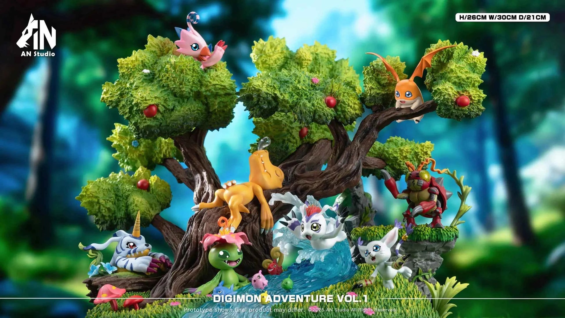 Digimon AN Studio Desktop Ecology Series Resin Statue