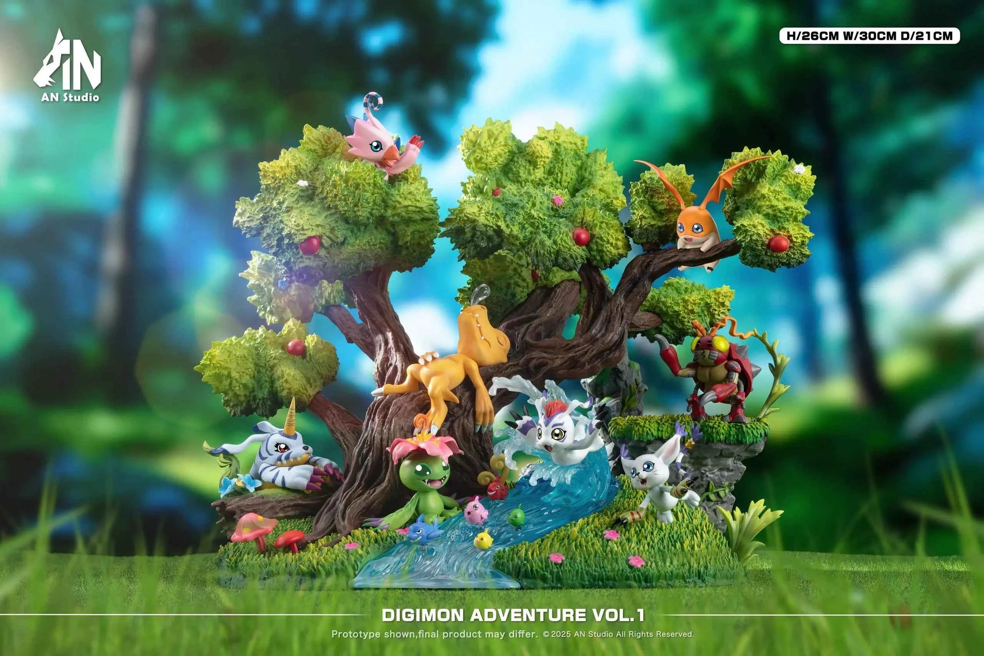 Digimon AN Studio Desktop Ecology Series Resin Statue