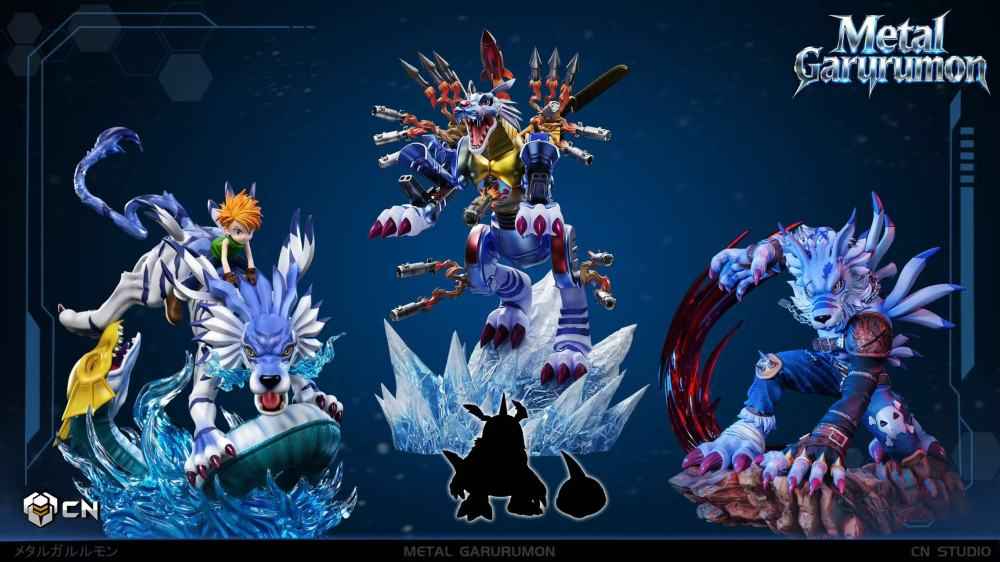 Digimon CN Studio MetalGarurumon Resin Statue