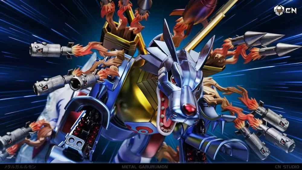 Digimon CN Studio MetalGarurumon Resin Statue
