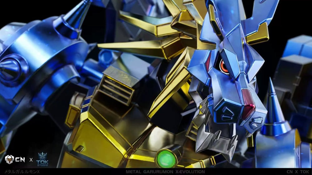 Digimon Crazy Nest & TOK Studio Metal Greymon X-Evolution Resin Statue