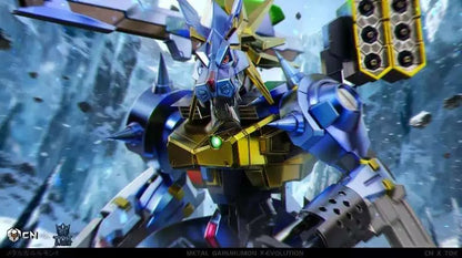 Digimon Crazy Nest & TOK Studio Metal Greymon X-Evolution Resin Statue