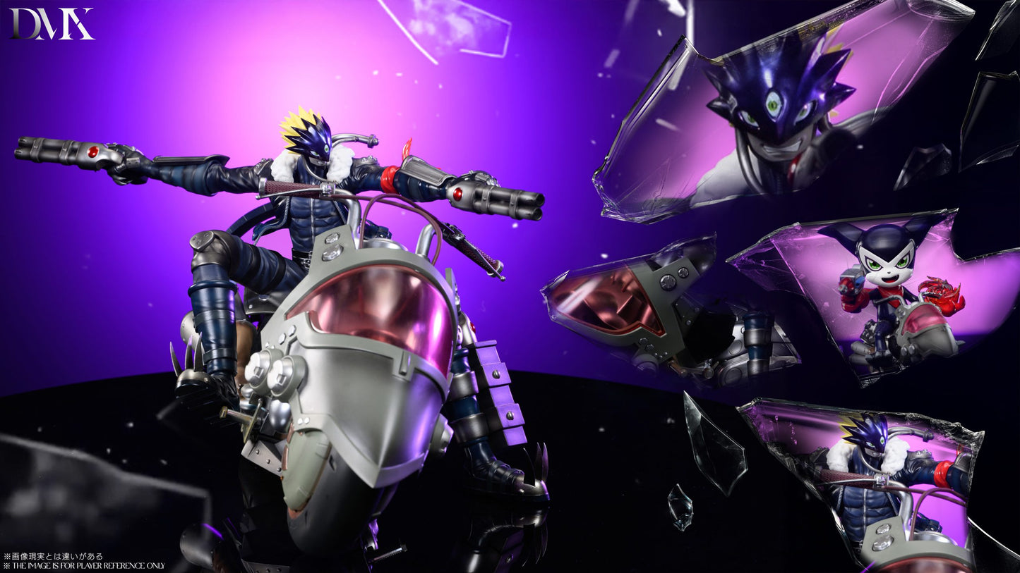 Digimon DMX Studio Motorcycle Beelzebumon & Impmon Resin Statue - Santoryu Resins Collectors