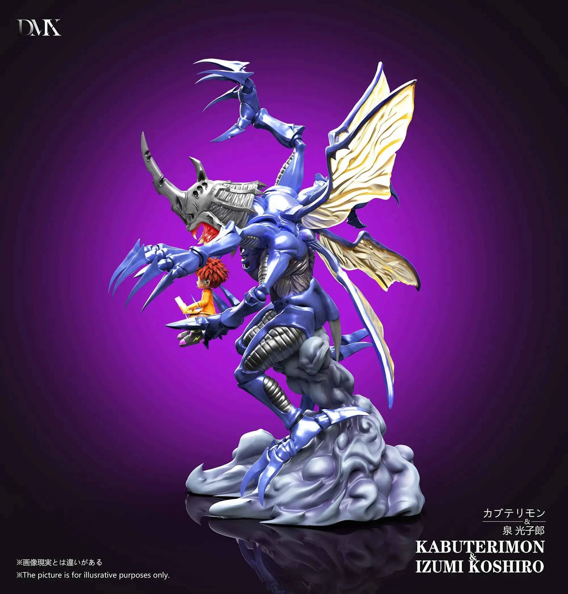Digimon DMX Studio Kabuterimon & Izumi Koshiro Resin Statue