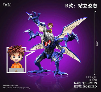 Digimon DMX Studio Kabuterimon & Izumi Koshiro Resin Statue