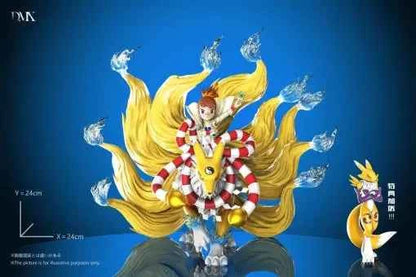 Digimon DMX Studio Makino Ruki & Kyubimon & Renamon Resin Statue