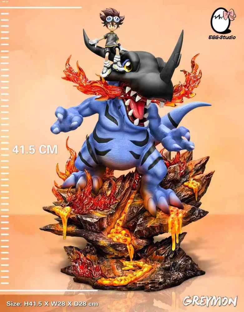 Digimon EGG Studio Greymon Resin Statue