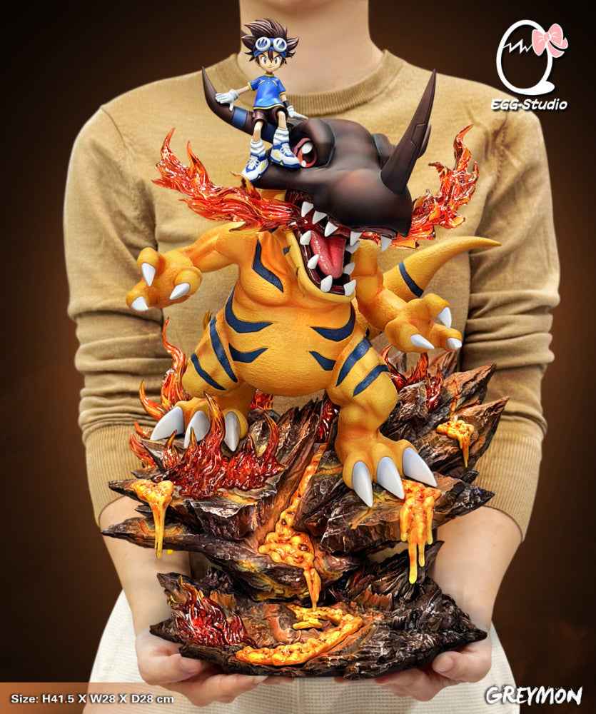 Digimon EGG Studio Greymon Resin Statue