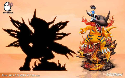 Digimon EGG Studio Greymon Resin Statue