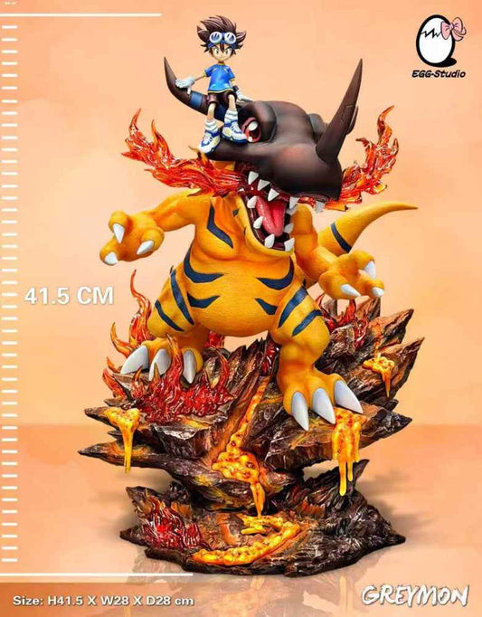 Digimon EGG Studio Greymon Resin Statue