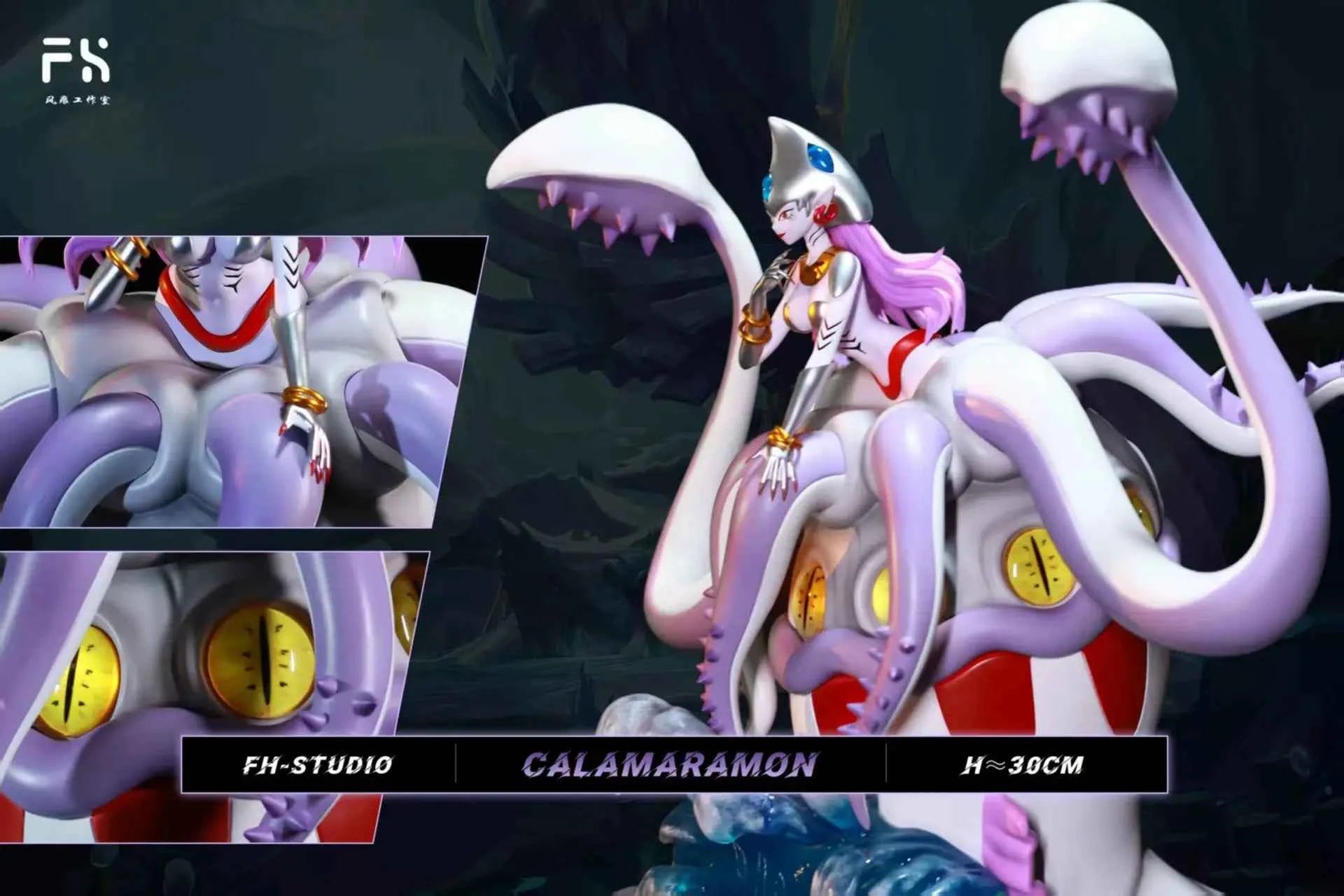 Digimon Feng Hen "FH" Studio Calmaramon Resin Statue