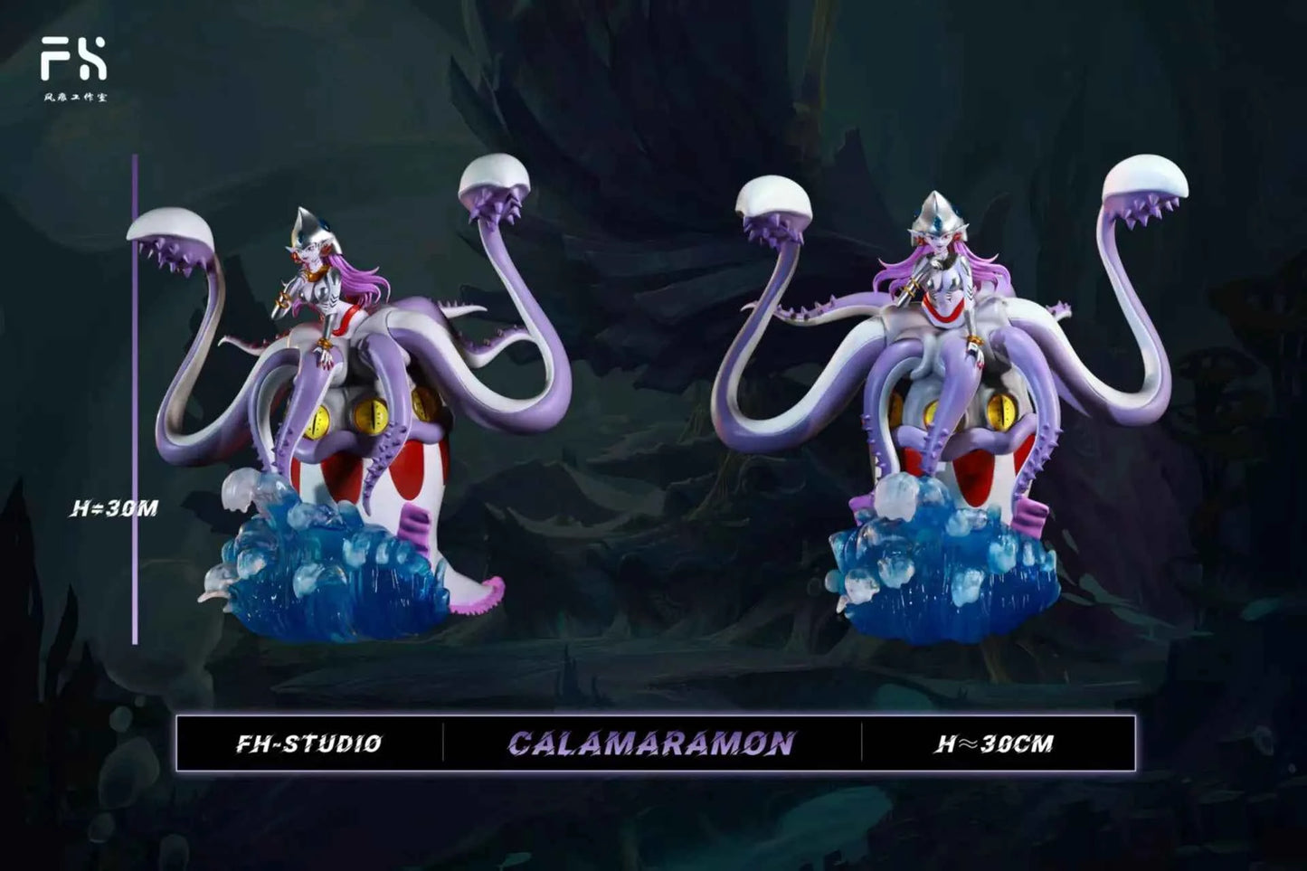 Digimon Feng Hen "FH" Studio Calmaramon Resin Statue