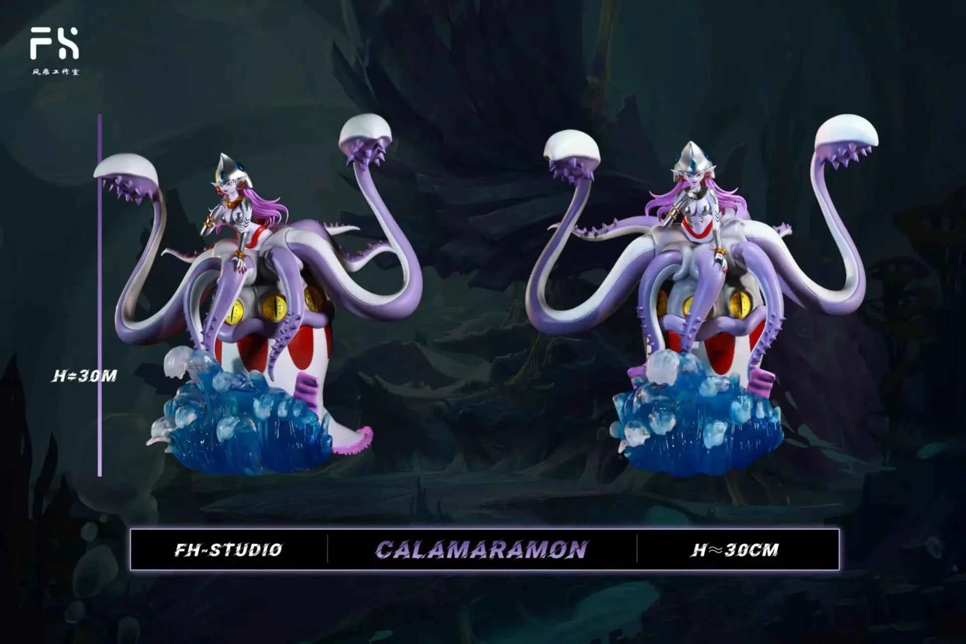 Digimon Feng Hen "FH" Studio Calmaramon Resin Statue