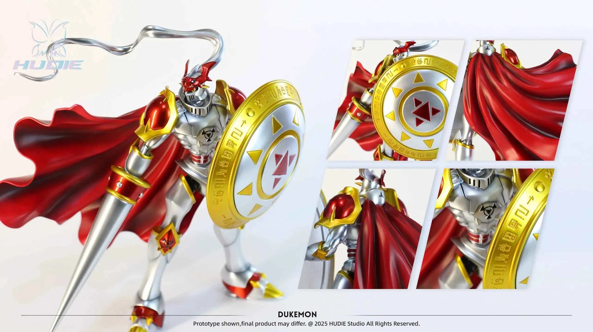 Digimon Hudie Studio Tamers Gallantmon Resin Statue