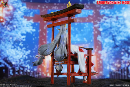 Digimon  LD Studio Sakuyamon & Kuzuhamon Miko Mode Resin Statue