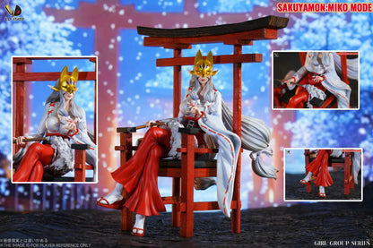 Digimon  LD Studio Sakuyamon & Kuzuhamon Miko Mode Resin Statue