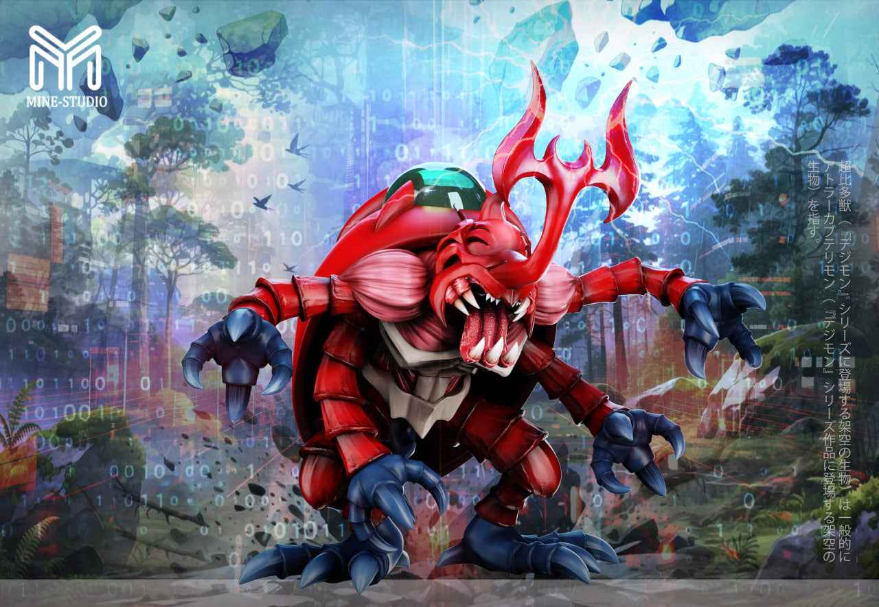 Digimon Mine Studio Atlur Kabuterimon Resin Statue