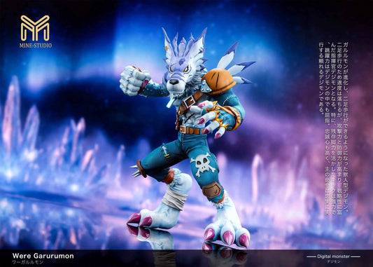 Digimon Mine Studio WereGarurumon Resin Statue