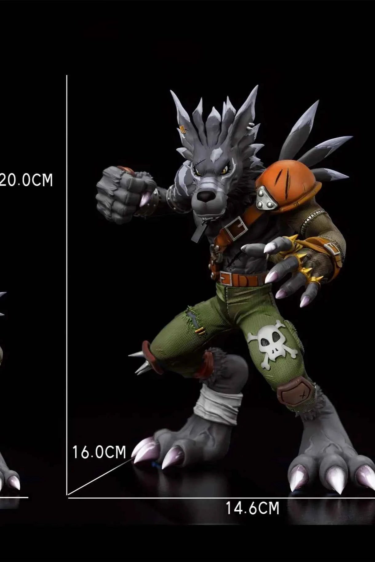 Digimon Mine Studio WereGarurumon Resin Statue