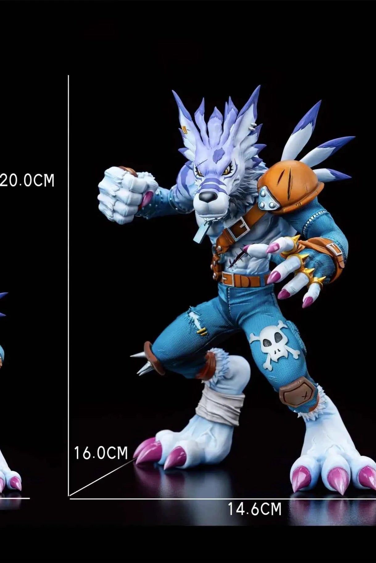 Digimon Mine Studio WereGarurumon Resin Statue