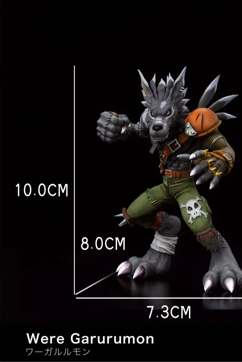 Digimon Mine Studio WereGarurumon Resin Statue
