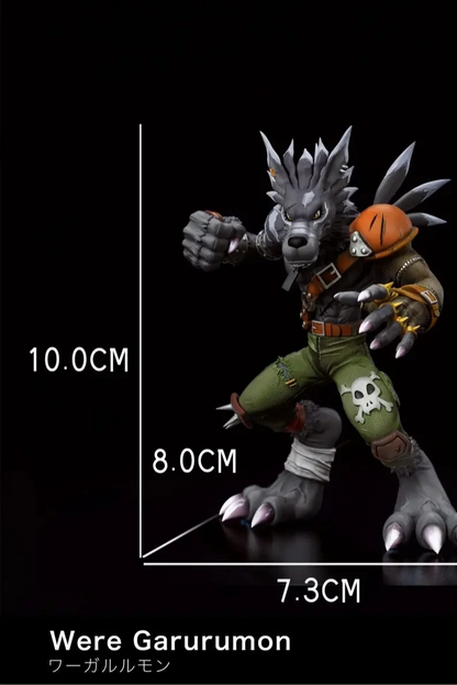 Digimon Mine Studio WereGarurumon Resin Statue