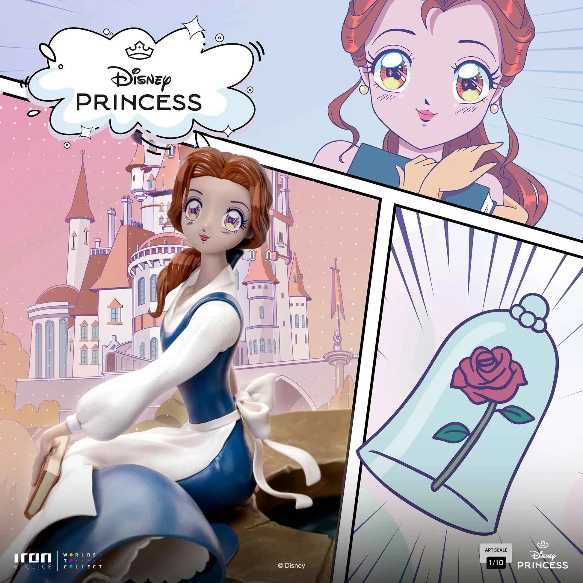 Disney Iron Studio Cinderella & Belle Disney's Princess DSNEY127125-10 DSNEY127225-10 Licensed Resin Statue