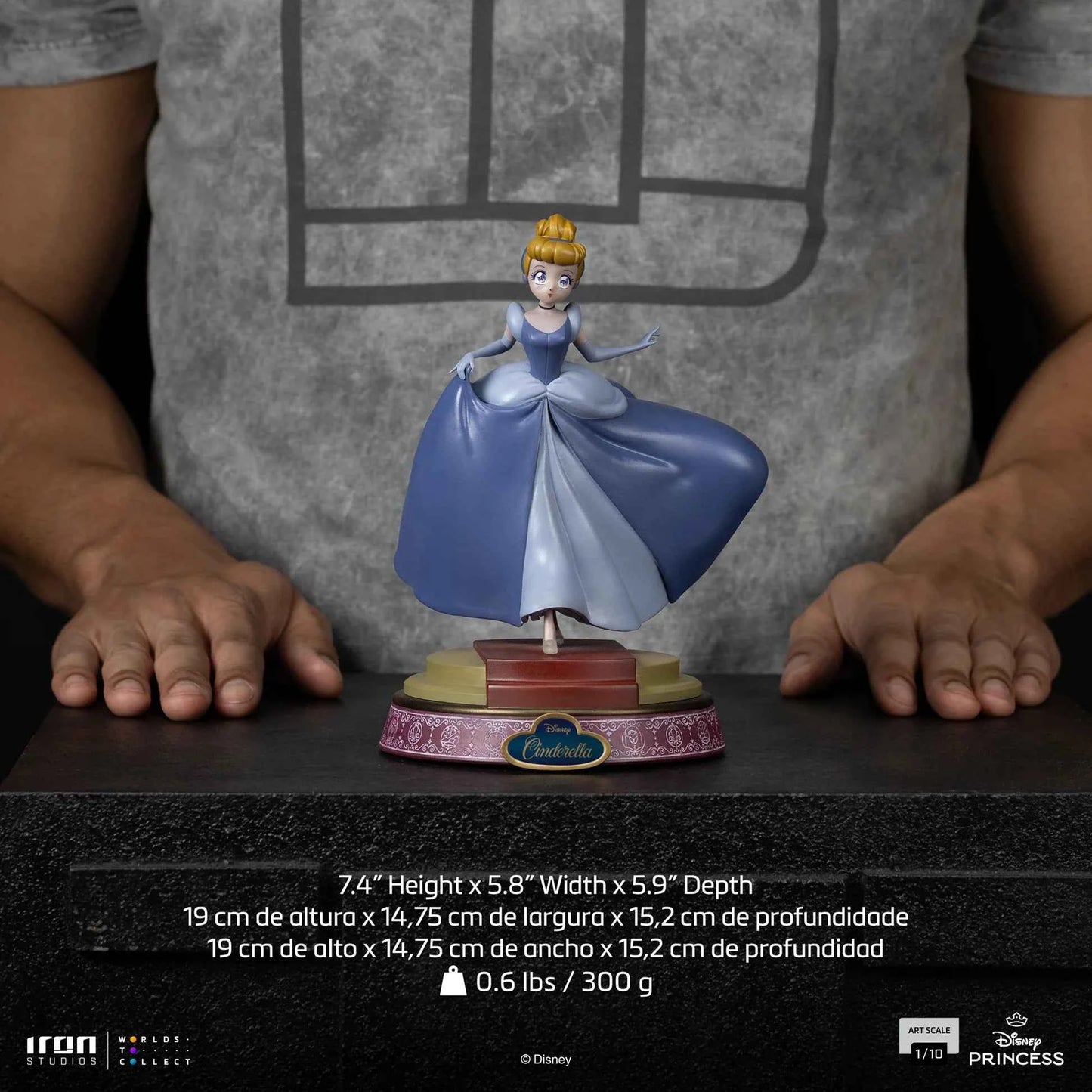 Disney Iron Studio Cinderella & Belle Disney's Princess DSNEY127125-10 DSNEY127225-10 Licensed Resin Statue