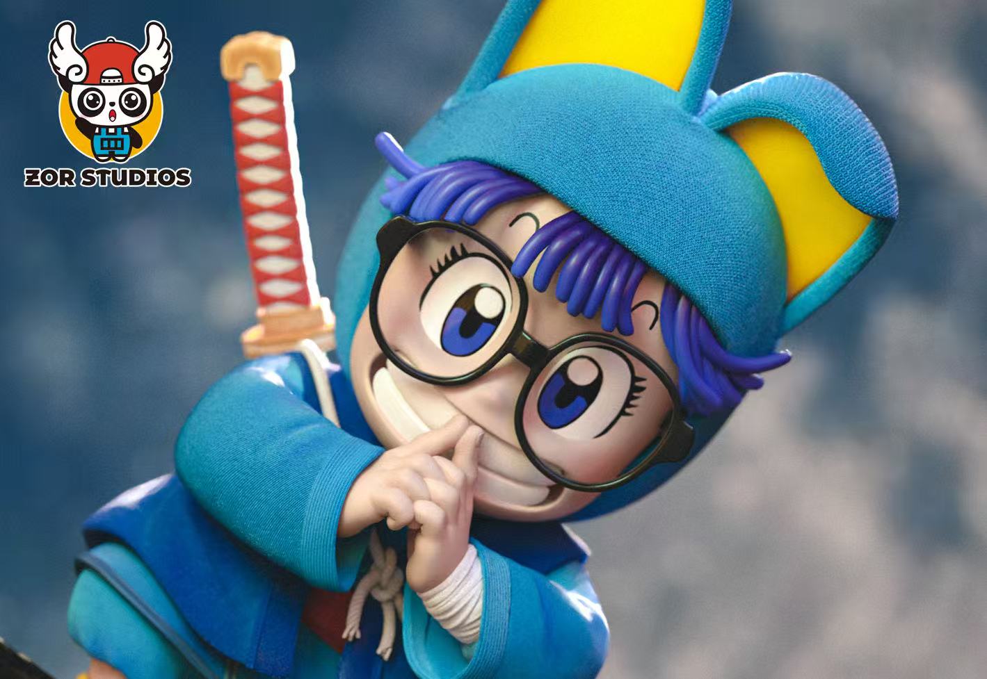 Dr Slump ZOR Studio Cat Ear Ninja Arale 1/2 Resin Statue