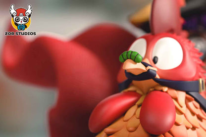 Dr Slump ZOR Studio French Rooster Arale Cosplay Napoleon Resin Statue