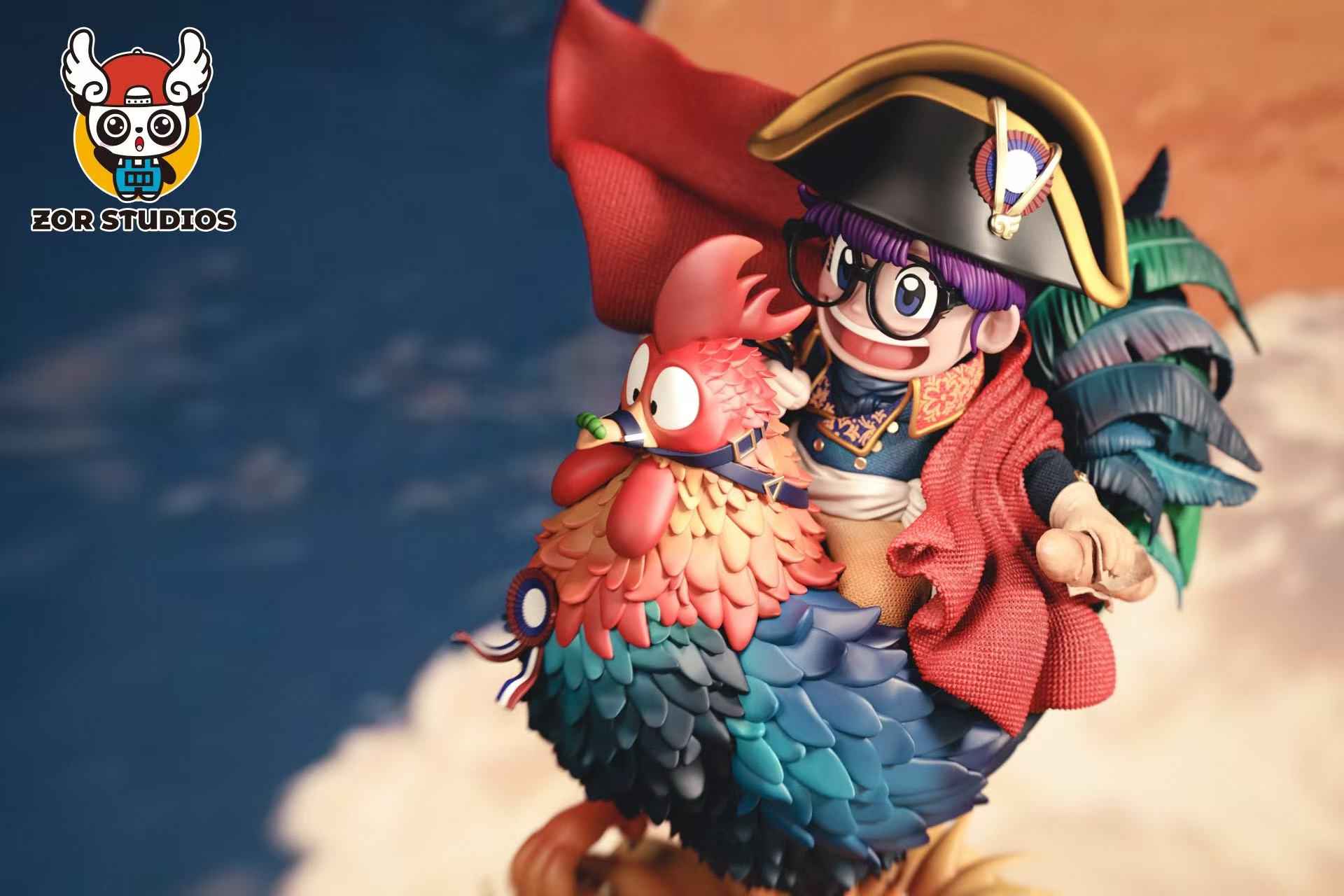 Dr Slump ZOR Studio French Rooster Arale Cosplay Napoleon Resin Statue