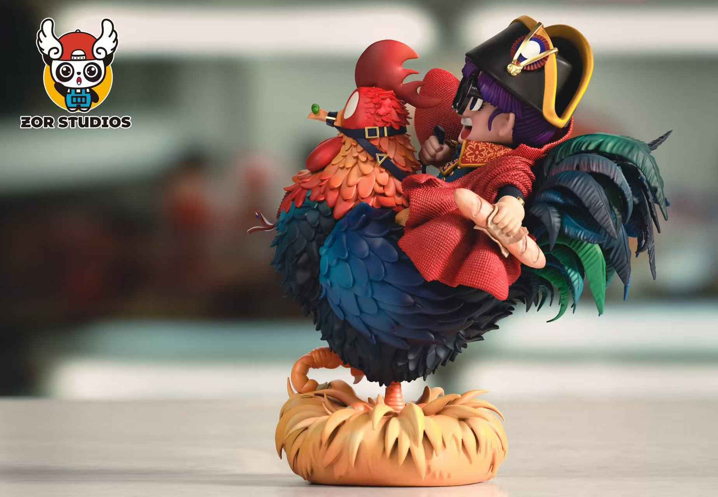 Dr Slump ZOR Studio French Rooster Arale Cosplay Napoleon Resin Statue