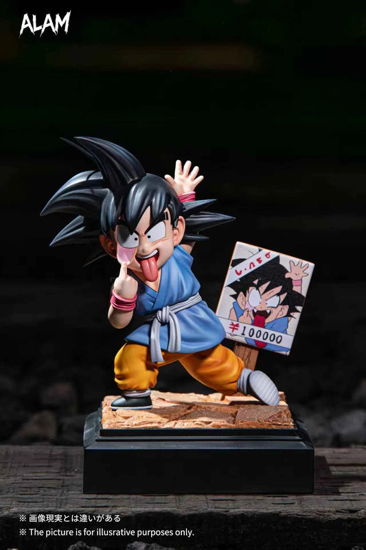 Dragon Ball Alam Studio Wanted Grimace Son Goku Resin Statue