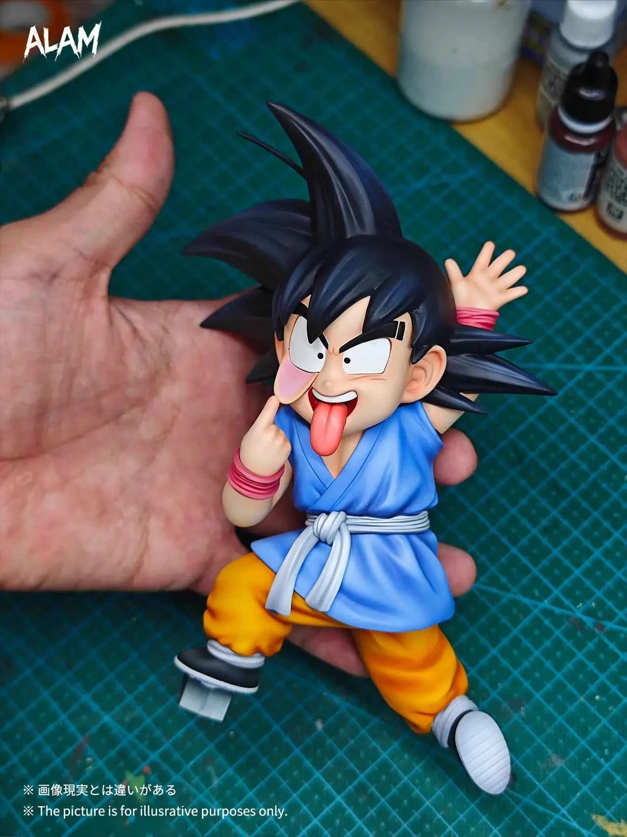 Dragon Ball Alam Studio Wanted Grimace Son Goku Resin Statue